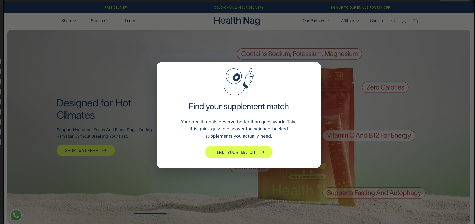 Quiz Pop-Up